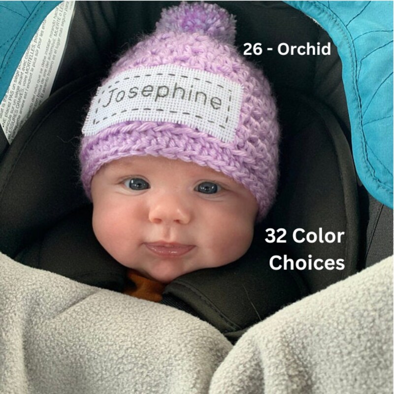 Personalized Newborn Hat Newborn Name Hat Personalized Newborn
